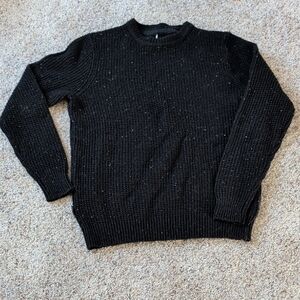 Classic Black Crewneck Sweater for Men